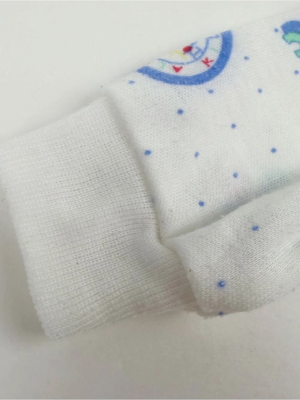 Vintage Alexis Newborn Infant Footed Sleeper White ABC’s Alphabet Kids
